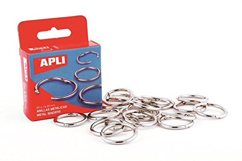 APLI 451 - Caja con 20 anillas metálicas (20 mm) APLI 451 - Caja con 20 anillas metálicas (20 mm)