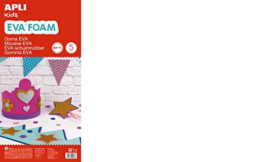 APLI Kids 12769- Goma EVA blanca 600 x 400 mm 5 hojas APLI Kids 12769- Goma EVA blanca 600 x 400 mm 5 hojas