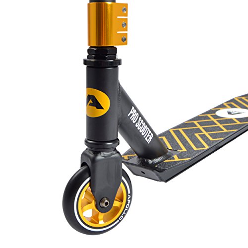 Apollo Stunt Scooter Genius Pro - Stunt Scooter Semi Pro robustos con rodamientos ABEC 9, Fun Scooter, Kick Scooter, Trick Scooter, Freestyle Scooter