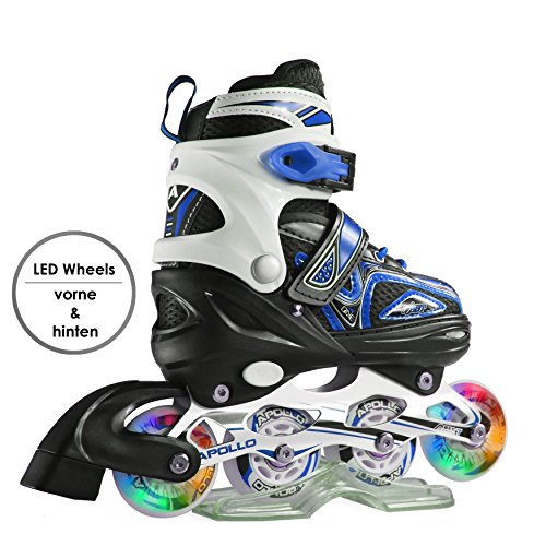 Apollo Super Blades X Pro, tamaño S,M,L, Inline Skates con Ruedas Luminosas LED