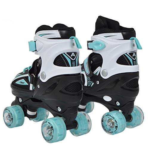 Apollo Super Quad X Pro, Patines LED para niños y Adolescentes, Ideales para Principiantes, cómodos Patines para niños y niñas Apollo Super Quad X Pro, Patines LED para niños y Adolescentes, Ideales para Principiantes, cómodos Patines para niños y niñas