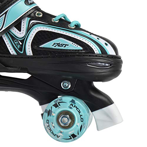 Apollo Super Quad X Pro, Patines LED para niños y Adolescentes, Ideales para Principiantes, cómodos Patines para niños y niñas