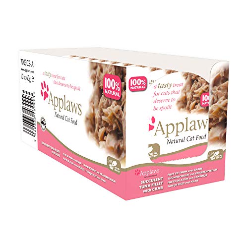 Applaws Pechuga de Pollo para Gatos con macetas de arroz, 10 x 60 g