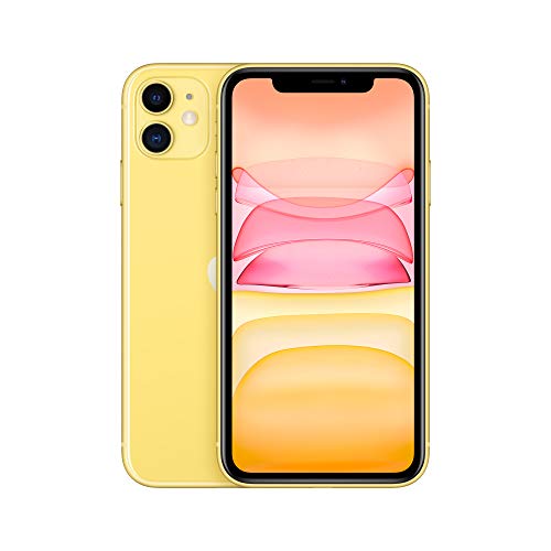 Apple iPhone 11 (128 GB) - Amarillo (incluye Earpods, adaptador de corriente)