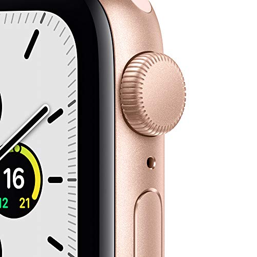 Apple Watch SE (GPS, 40 mm) Caja de aluminio en oro - Correa deportiva rosa arena