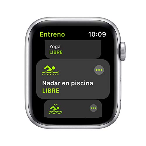 Apple Watch SE (GPS, 44 mm) Caja de aluminio en plata - Correa deportiva blanca Apple Watch SE (GPS, 44 mm) Caja de aluminio en plata - Correa deportiva blanca