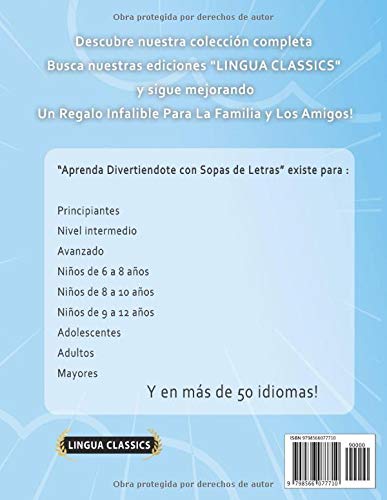 APRENDER EL BÚLGARO DIVIRTIÉNDOSE CON SOPAS DE LETRAS - Para Niños de 8 a 10 años - Descubre Cómo Mejorar tu Vocabulario con 2000 Palabras Escondidas ... de Aprendizaje y Folleto de Actividades APRENDER EL BÚLGARO DIVIRTIÉNDOSE CON SOPAS DE LETRAS - Para Niños de 8 a 10 años - Descubre Cómo Mejorar tu Vocabulario con 2000 Palabras Escondidas ... de Aprendizaje y Folleto de Actividades