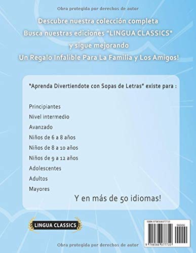 APRENDER EL BÚLGARO DIVIRTIÉNDOSE CON SOPAS DE LETRAS - Para Niños de 8 a 10 años - Descubre Cómo Mejorar tu Vocabulario con 2000 Palabras Escondidas ... de Aprendizaje y Folleto de Actividades