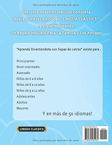 APRENDER EL BÚLGARO DIVIRTIÉNDOSE CON SOPAS DE LETRAS - Para Niños de 9 a 12 años - Descubre Cómo Mejorar tu Vocabulario con 2000 Palabras Escondidas ... de Aprendizaje y Folleto de Actividades