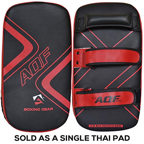 AQF Almohadilla para Brazo Curvada para Golpes para Kick Boxing Tailandés MMA Manoplas Boxeo de Protección para Golpes con Enfoque al Muay Thai AQF Almohadilla para Brazo Curvada para Golpes para Kick Boxing Tailandés MMA Manoplas Boxeo de Protección para Golpes con Enfoque al Muay Thai