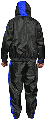 AQF Sauna Suit Chandal Fajas Reductoras Adelgazantes Hombre Perder Peso Fajas para Adelgazar para Gimnasio Trotando Fitness Hombres Y Mujeres (Azul, L)