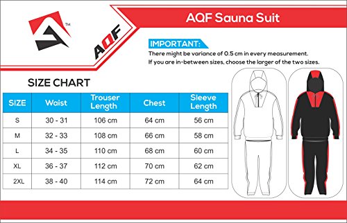 AQF Sauna Suit Chandal Fajas Reductoras Adelgazantes Hombre Perder Peso Fajas para Adelgazar para Gimnasio Trotando Fitness Hombres Y Mujeres (Azul, L)