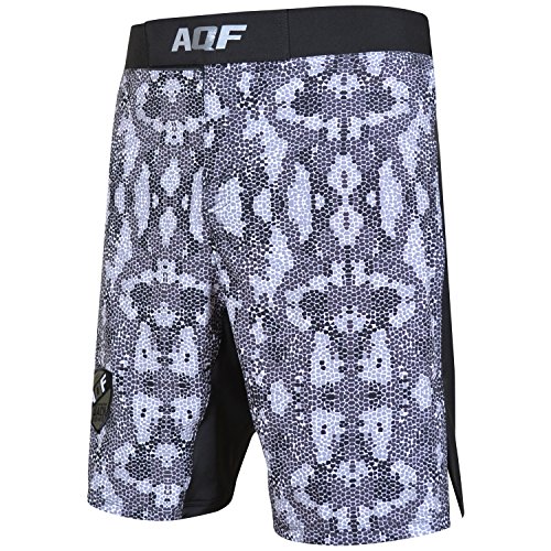 AQF Shorts Deportivos Hombre para MMA Combate Pantalones Muay Thai para Kick Boxing para Lucha En Jaula Shorts Tipo Camuflar Grises AQF Shorts Deportivos Hombre para MMA Combate Pantalones Muay Thai para Kick Boxing para Lucha En Jaula Shorts Tipo Camuflar Grises
