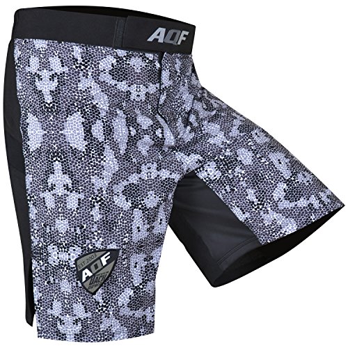 AQF Shorts Deportivos Hombre para MMA Combate Pantalones Muay Thai para Kick Boxing para Lucha En Jaula Shorts Tipo Camuflar Grises AQF Shorts Deportivos Hombre para MMA Combate Pantalones Muay Thai para Kick Boxing para Lucha En Jaula Shorts Tipo Camuflar Grises