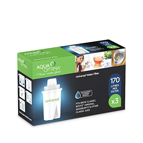Aqua Optima RUF303 - Filtro de agua universal, paquete de 3