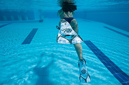 Aqua Sphere Zip VX - Aletas de Entrenamiento para natación, Color Negro, Talla Large/Size 10-13