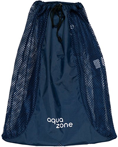 aqua zone Cordon de Serrage équipements de Sport à Dos en Maille pour Nager Plage plongée Voyage Gym, Bleu Marine