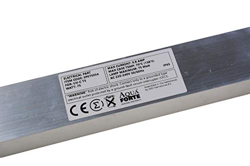 AquaForte Midi Power UVC 75Watt Unidad UV-C, Plata, 76 x 20 x 13 cm AquaForte Midi Power UVC 75Watt Unidad UV-C, Plata, 76 x 20 x 13 cm