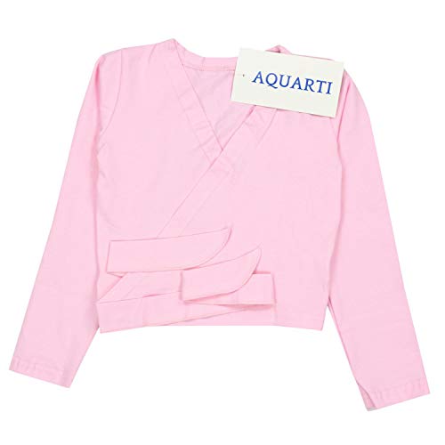 Aquarti Chaqueta Cruzada de Danza para Niñas, Rosa Claro, 134