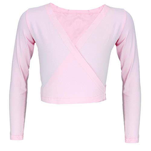 Aquarti Chaqueta Cruzada de Danza para Niñas, Rosa Claro, 134