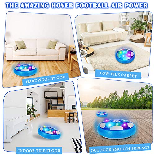 ARANEE Air Power Soccer, Recargable Pelota Futbol con Protectores de Espuma Suave y Luces LED Juguete Balón de Fútbol Flotant para Niños Niñas Regalos Cumpleaños ARANEE Air Power Soccer, Recargable Pelota Futbol con Protectores de Espuma Suave y Luces LED Juguete Balón de Fútbol Flotant para Niños Niñas Regalos Cumpleaños