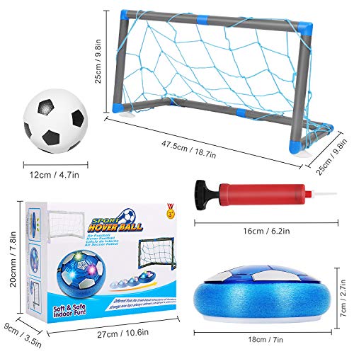 ARANEE Air Power Soccer, Recargable Pelota Futbol con Protectores de Espuma Suave y Luces LED Juguete Balón de Fútbol Flotant para Niños Niñas Regalos Cumpleaños ARANEE Air Power Soccer, Recargable Pelota Futbol con Protectores de Espuma Suave y Luces LED Juguete Balón de Fútbol Flotant para Niños Niñas Regalos Cumpleaños