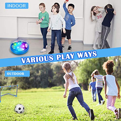 ARANEE Air Power Soccer, Recargable Pelota Futbol con Protectores de Espuma Suave y Luces LED Juguete Balón de Fútbol Flotant para Niños Niñas Regalos Cumpleaños ARANEE Air Power Soccer, Recargable Pelota Futbol con Protectores de Espuma Suave y Luces LED Juguete Balón de Fútbol Flotant para Niños Niñas Regalos Cumpleaños