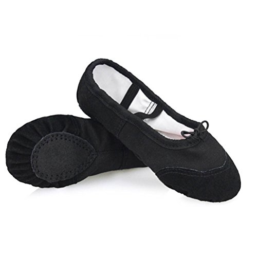 ARAUS Zapatos de Ballet de Las Muchachas Mitad Spike Canvas Kid Dance Shoes Yoga Gym Sizes 22-41