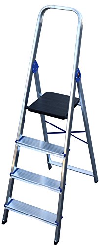 Arcama DN04 Escalera domestica, GRIS PLATA, 4 peldaƱos Arcama DN04 Escalera domestica, GRIS PLATA, 4 peldaƱos