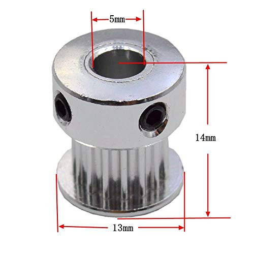 ARCELI 5 Metros GT2 2mm Paso 6mm Ancho Correa Dentada de Goma + 5 Unids 16 Dientes Rueda de la polea de sincronización de Aluminio para Impresora 3D ARCELI 5 Metros GT2 2mm Paso 6mm Ancho Correa Dentada de Goma + 5 Unids 16 Dientes Rueda de la polea de sincronización de Aluminio para Impresora 3D