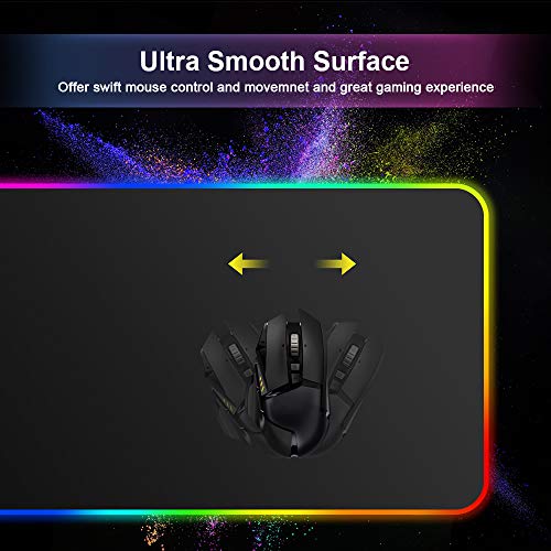 ARCHEER Alfombrilla Gaming, 800 x 300 x4.0 mm Extra Grande Alfombrilla Raton RGB para Juego, Base de Goma Antideslizante y Superficie Suave Resistente al Agua para Gamers, PC y Portátil ARCHEER Alfombrilla Gaming, 800 x 300 x4.0 mm Extra Grande Alfombrilla Raton RGB para Juego, Base de Goma Antideslizante y Superficie Suave Resistente al Agua para Gamers, PC y Portátil