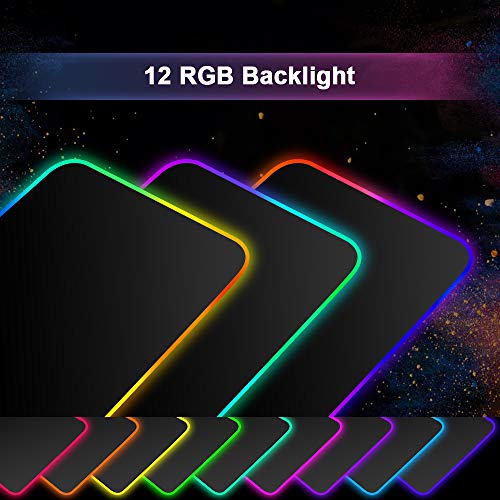 ARCHEER Alfombrilla Gaming, 800 x 300 x4.0 mm Extra Grande Alfombrilla Raton RGB para Juego, Base de Goma Antideslizante y Superficie Suave Resistente al Agua para Gamers, PC y Portátil ARCHEER Alfombrilla Gaming, 800 x 300 x4.0 mm Extra Grande Alfombrilla Raton RGB para Juego, Base de Goma Antideslizante y Superficie Suave Resistente al Agua para Gamers, PC y Portátil