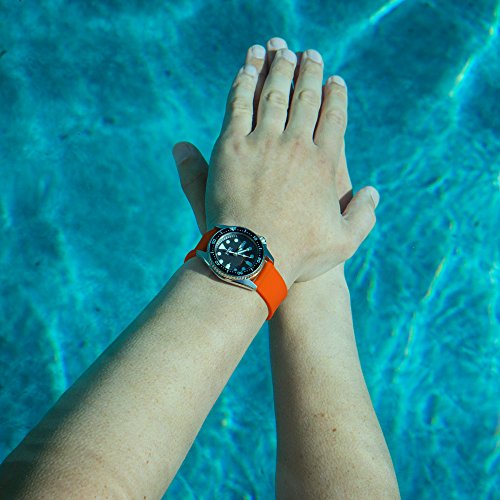 Archer Watch Straps - Correas Reloj Silicona de Liberación Rápida para Hombre y Mujer (Naranja Portland, 20mm)