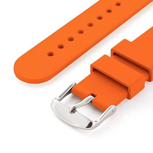 Archer Watch Straps - Correas Reloj Silicona de Liberación Rápida para Hombre y Mujer (Naranja Portland, 22mm)