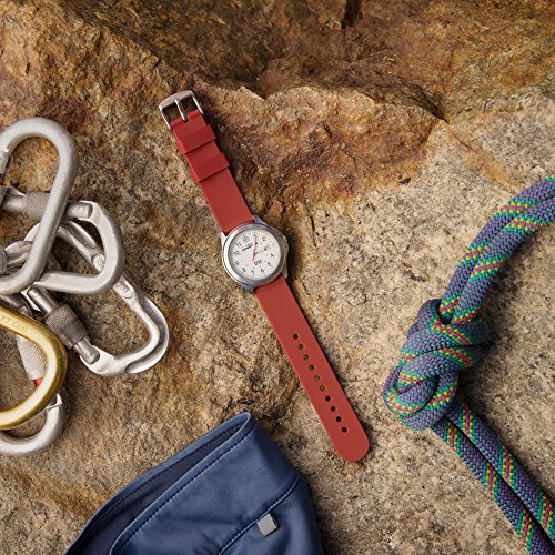 Archer Watch Straps - Correas Reloj Silicona de Liberación Rápida para Hombre y Mujer (Rojo Veneciano, 24mm) Archer Watch Straps - Correas Reloj Silicona de Liberación Rápida para Hombre y Mujer (Rojo Veneciano, 24mm)