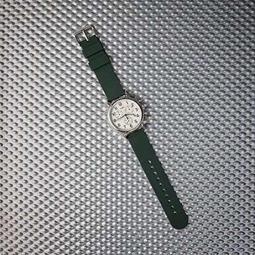 Archer Watch Straps - Correas Reloj Silicona de Liberación Rápida para Hombre y Mujer (Verde Británico de Competición, 20mm)