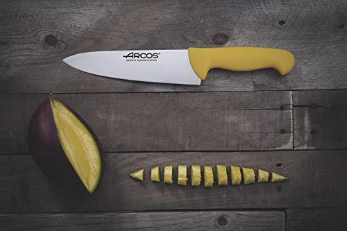 Arcos 292 Cuchillo, Acero Inoxidable, Amarillo, 200 mm Arcos 292 Cuchillo, Acero Inoxidable, Amarillo, 200 mm