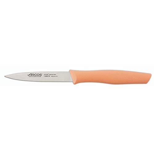 Arcos Cuchillo Mondador, Acero_Inoxidable, Naranja, 100 mm Arcos Cuchillo Mondador, Acero_Inoxidable, Naranja, 100 mm