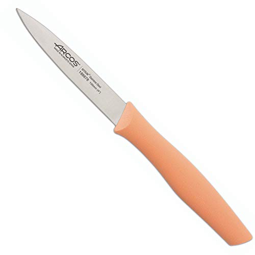 Arcos Cuchillo Mondador, Acero_Inoxidable, Naranja, 100 mm Arcos Cuchillo Mondador, Acero_Inoxidable, Naranja, 100 mm