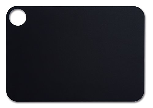 Arcos Tablas - Tabla de Cocina Tabla para Cortar, Orificio integrado para colgar, Fibra de Celulosa y Resina 33 x 23 cm y 6,5 mm de espesor, Color Negro