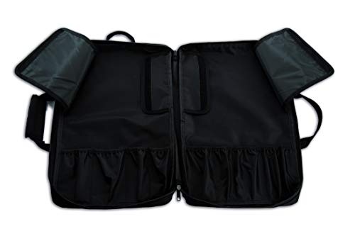 ARCPJ 694 Mochila Porta-Cuchillos, Acero Inoxidable, Negro, 330x480x185 mm