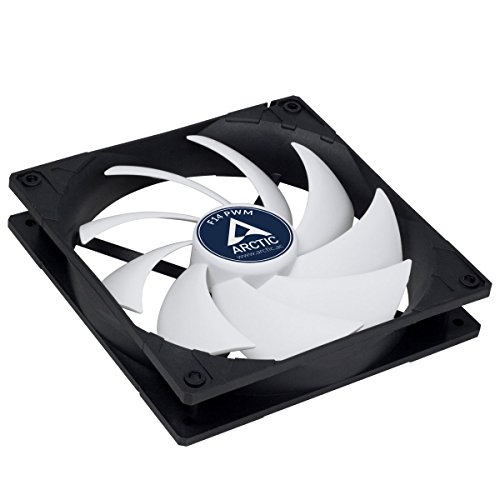 ARCTIC F14 PWM – 140 mm Ventilador de Caja para CPU con PWM Sharing Technology, Motor Trifásico Muy Silencioso, Computadora, 200-1350 RPM – Negro/Blanco