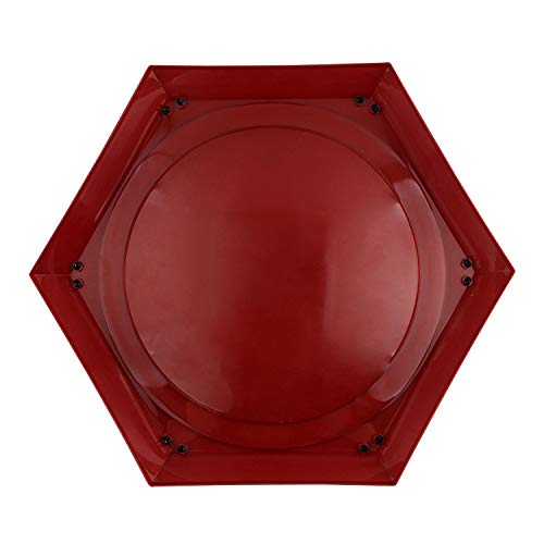 Arena Compatible para Beyblade, 38,5 X 34cm Disco Burst Gyro Arena Disco De Duelo Emocionante Spinning Top Launcher Accesorios De Juguete para Niños Niños Regalos De Cumpleaños De Navidad Rojo