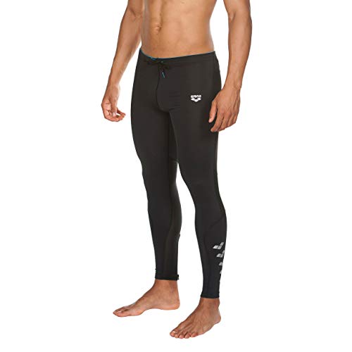 ARENA M Run Long Tight Mallas Largas De Correr Hombre, Black, S