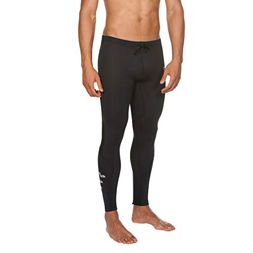 ARENA M Run Long Tight Mallas Largas De Correr Hombre, Black, S