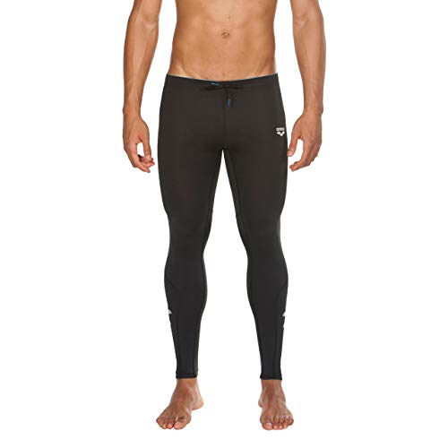 ARENA M Run Long Tight Mallas Largas De Correr Hombre, Black, S