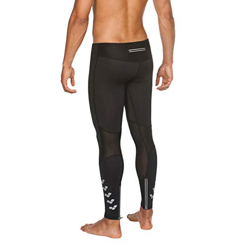 ARENA M Run Long Tight Mallas Largas De Correr Hombre, Black, S