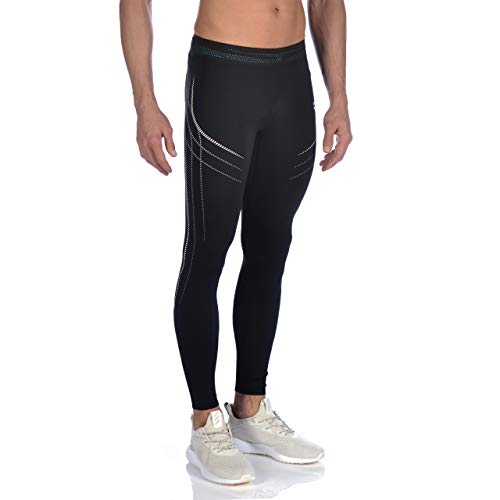 Arena M Thermal Long Tight Mallas Largas Térmicas Hombre A-One, Black, M