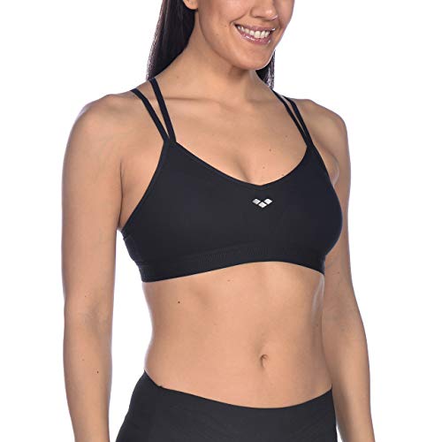 Arena Sostén Deportivo Mujer Daphne Sujeción Media Copa B, Black, 90 Arena Sostén Deportivo Mujer Daphne Sujeción Media Copa B, Black, 90