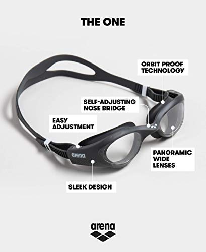 Arena The One Gafas de Natación, Unisex Adulto, Gris (Clear/Grey/White), talla única Arena The One Gafas de Natación, Unisex Adulto, Gris (Clear/Grey/White), talla única